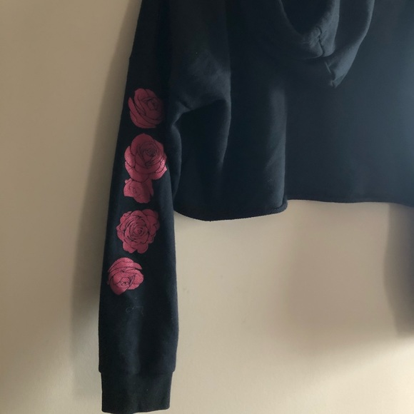 Cropped graphic hoodie - Picture 4 of 4